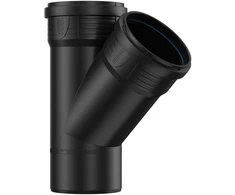 Betriukšmės kanalizacijos alkūnė PIPELIFE Master 3Plus, DN110, 45°