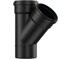 Betriukšmės kanalizacijos trišakis PIPELIFE Master 3Plus, DN110 x 110 x 45°