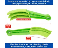 Bez Marki 1 Vnt. ŽALIAS ŠEPEČETIS ŽALIUZĖMS, RITINĖLIMS, JUOSTELĖMS VALYTI, KOMPAKTINIS