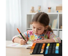 Bez Marki 100SZT MARKERY AKRYLOWE Rinkinys DUAL TIP PĘDZELKI DO MANDALI NOTATNIKA