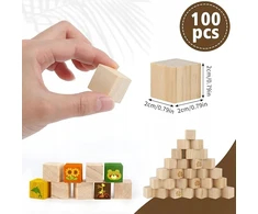 Bez Marki 100X MEDINIŲ KUBŲ BLOKŲ DIY, DIY DIY, DIYMAS