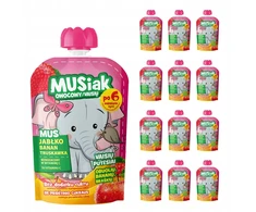 Bez Marki 13 × VAISIŲ PUTESĖS OBUOLIŲ BANANŲ BRAKŠČIŲ PUTESĖS 100 G rinkinys