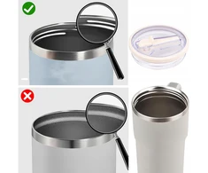 Bez Marki 2 vnt Lids Cup Dangtis, skirtas Stanley + Straws Cup