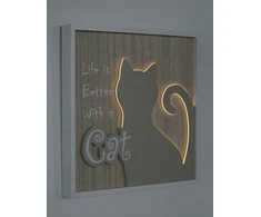 Bez Marki 3D LED sienos dekoracija katinas Seinhijo 40 cm