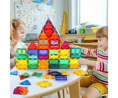 Bez Marki 3D MAGNETINIŲ KONSTRUKCINIŲ KONSTRUKCINIŲ KALULŲ DĖLĖS DĖLĖ 40 vnt. VAIKAMS