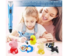 Bez Marki 3D rašiklis su 3 siūleliais (9m), 3 spalvų - puikiai tinka pradedantiesiems