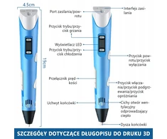 Bez Marki 3D rašiklis su 3 siūleliais (9m), 3 spalvų - puikiai tinka pradedantiesiems