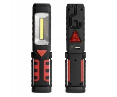 Bez Marki 3in1 LED žibintuvėlis 3W COB + 1W LED, šaltai baltas (6000K), įkraunamas