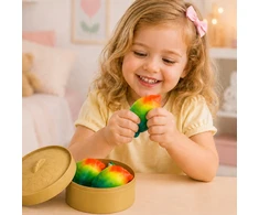 Bez Marki 3x Didelis koldūnas GNIOTEK ANTISTRESS Rainbow SQUISHY rusiškas koldūnas DUMPLINGAS