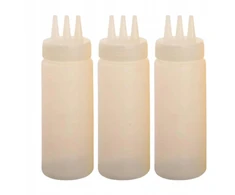 Bez Marki 3x Spice squeeze buteliukai su mažu smailiu antgaliu Baltas spice