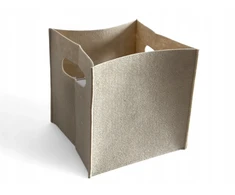 Bez Marki 4x ORGANIZER FILCOWY BEŻOWY PUDEŁKO POJEMNIK NA ZABAWKI KALLAX 30x30x30cm