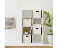 Bez Marki 4x ORGANIZER FILCOWY BEŻOWY PUDEŁKO POJEMNIK NA ZABAWKI KALLAX 30x30x30cm