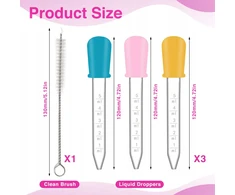 Bez Marki 5 ml SILIKONINIS PIPETINIS SKYSČIŲ DALYTUVAS 3 Vnt. CRAFT