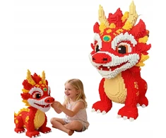 Bez Marki 5000 vienetų „Fire Dragon“ statybiniai blokai „pasidaryk pats“ dovanai