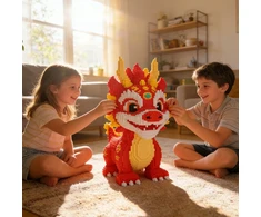 Bez Marki 5000 vienetų „Fire Dragon“ statybiniai blokai „pasidaryk pats“ dovanai
