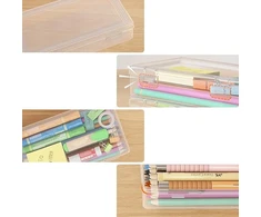 Bez Marki 6 vnt. organizatorių dėklai 1l, skaidrūs, laikymui biure ir mokykloje