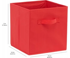 Bez Marki 6x Dėžės žaislams, 27x27 cm, sulankstomi organizatoriai