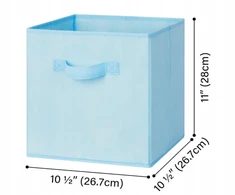 Bez Marki 6x PUDEŁKA NA ZABAWKI DZIECIĘCE SKRZYNKI 27x27 CM ORGANIZERY SKŁADANE DUŻE