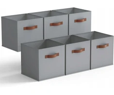 Bez Marki 6x PUDEŁKA NA ZABAWKI DZIECIĘCE SKRZYNKI 27x27 CM ORGANIZERY SKŁADANE DUŻE