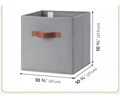 Bez Marki 6x PUDEŁKA NA ZABAWKI DZIECIĘCE SKRZYNKI 27x27 CM ORGANIZERY SKŁADANE DUŻE