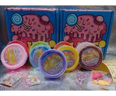 Bez Marki 9 spalvų sviestinis slime rinkinys, kvapnus, minkštas, vaikams