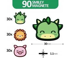 Bez Marki 90 vnt. gyvūnų motyvų magnetukų vaikams