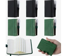 Bez Marki A7 6Vnt. RAŠIKLIŲ 11X8CM MINI PU ODINIS KIETAS DANGALIS