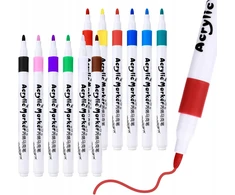 Bez Marki ACRYLIC MARKERS 24 SPALVOS Žymekliai, žymekliai, akmenims, medžiui, audiniams, stiklui