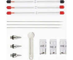 Bez Marki ADATINĖS AEROGRAFIJOS ANTGALIŲ RINKINYS 02MM 03MM 05MM DALIŲ RAKTŲ DAŽYMAS