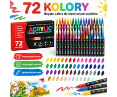Bez Marki Akriliniai žymekliai 72 vnt. Žymekliai audiniams, akmenims, stiklui, medžiui