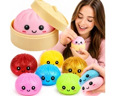 Bez Marki ANTISTRESAS GNIOTEK PIERÓG KOLDŪNAS MYSTERY SQUISHY XXL DĖŽUTĖJE
