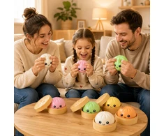 Bez Marki ANTISTRESAS GNIOTEK PIERÓG KOLDŪNAS MYSTERY SQUISHY XXL DĖŽUTĖJE