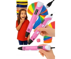 Bez Marki Anytech 3D rašiklis BALLPOINT 3D PRINTER PEN Anytech Rožinė