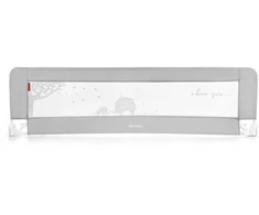 Bez Marki Apsauginis lovos barjeras Moby-System, pilkas, 154 x 42 cm, sulankstomas su tinkleliu