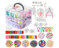 Bez Marki Apyrankės AUSKARAI PAPUOŠALŲ GAMYBOS RINKINYS DIY 4655 vnt. DOVANA