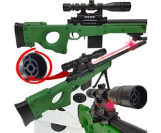 Bez Marki AWP snaiperio šautuvas SU KAMULIAIS, PIRMINĖS PRIEMONĖS REPLIKA ANT KOJŲ + TAIKYMO SRITIS
