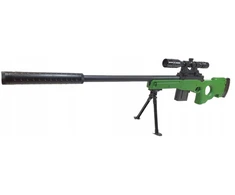 Bez Marki AWP snaiperio šautuvas SU KAMULIAIS, PIRMINĖS PRIEMONĖS REPLIKA ANT KOJŲ + TAIKYMO SRITIS