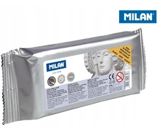 Bez Marki BALTA GLINA do MODELOWANIA duża 400g MILAN Air-Dry MODELINA vaikams