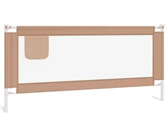 Bez Marki Barierka zabezpieczająca do łóżka taupe 200 x 25 cm, wysokość 70-95 c