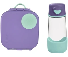 Bez Marki B.BOX Rinkinys Mini Lunchbox sportowa butelka tritanowa 450 ml. Lilac Pop