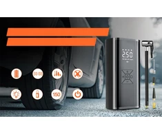 Bez Marki BEVIELIS ELEKTRINIS SIURBLYS AUTOMOBILINIO DVIRAČIO KOMPRESORIUS 6000 mAh