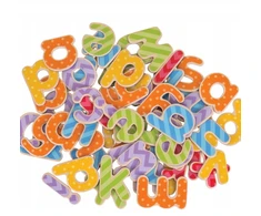 Dėlionė Big Jigs Bez Marki BIGJIGS: drewniane magnesy LITERY małe 63 el BJ265