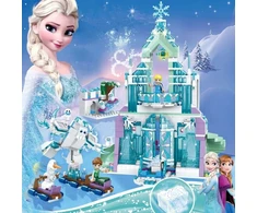 Bez Marki BLOKAI Frozen Elsa Elsa's Ice Palace Olaf 848 blokelių rinkinys Frozen 04