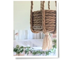 Bez Marki BOHO cudowna ręcznie wykonana lampa balon juta pokój dziecka prezent