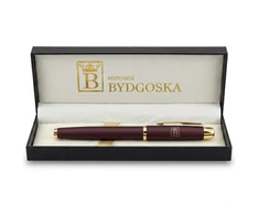Bez Marki Bordo spalvos gelio rašiklis, elegantiška dovana, dekoratyvinis dėklas, juodas užpildas