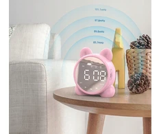 Bez Marki BUDZIK Laikrodis LED Radijas FM Garsiakalbis BLUETOOTH BT LUSTERKO KOTEK Baltas