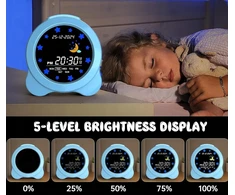 Bez Marki BUDZIK ZEGAR ALARM DRZEMKA Naktinė lempa LED DLA DZIECI RGB TRENER SNU JXN