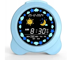 Bez Marki BUDZIK ZEGAR ALARM DRZEMKA Naktinė lempa LED DLA DZIECI RGB TRENER SNU JXN