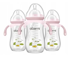 Bez Marki Buteliukas nuo pilvo dieglių 3 vnt 330ml BE BPA čiulptukas kaip krūtinė 12m+ R14