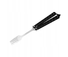 Bez Marki Butterfly Fork lauko indai, nešiojama metalinė drugelio juoda rankena